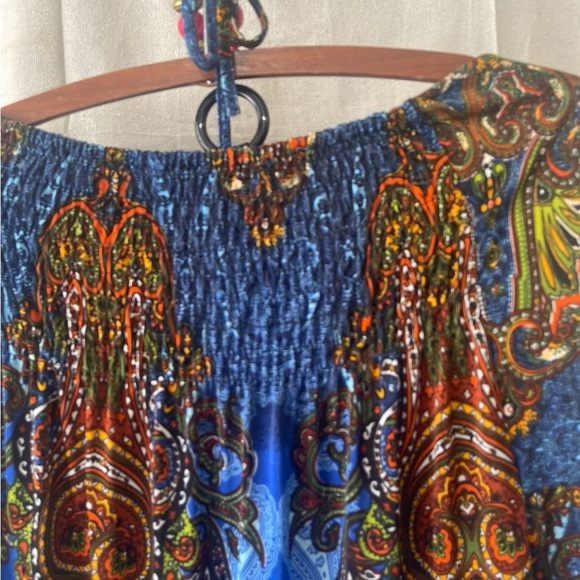 Maje Vintage Multicolor Bohemian Silky Dress - Picture 6 of 12